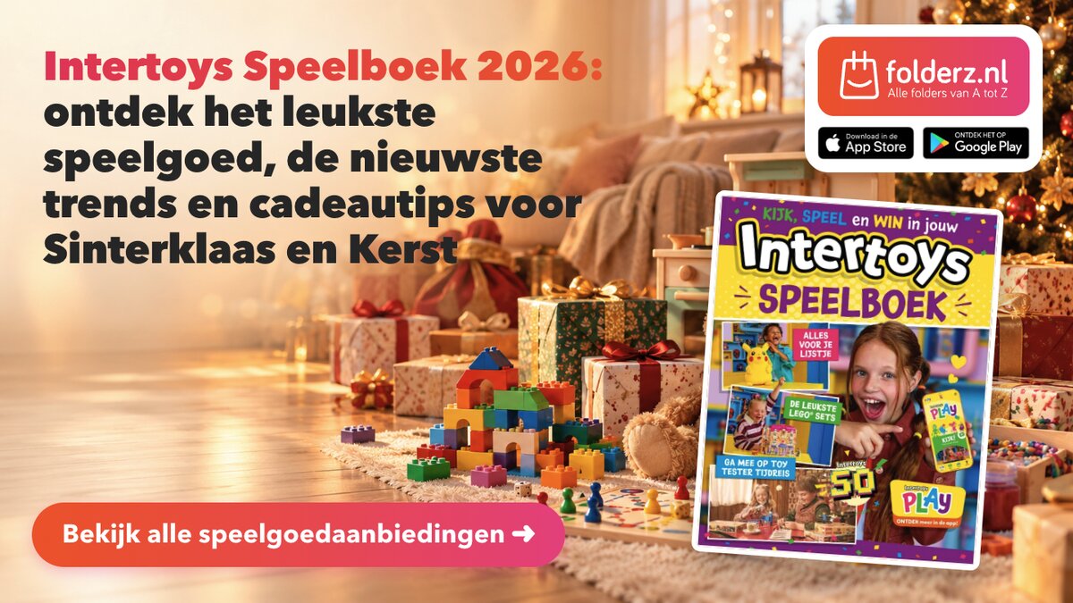Intertoys Speelboek 2026: ontdek het leukste speelgoed, de nieuwste trends en cadeautips voor Sinterklaas en Kerst