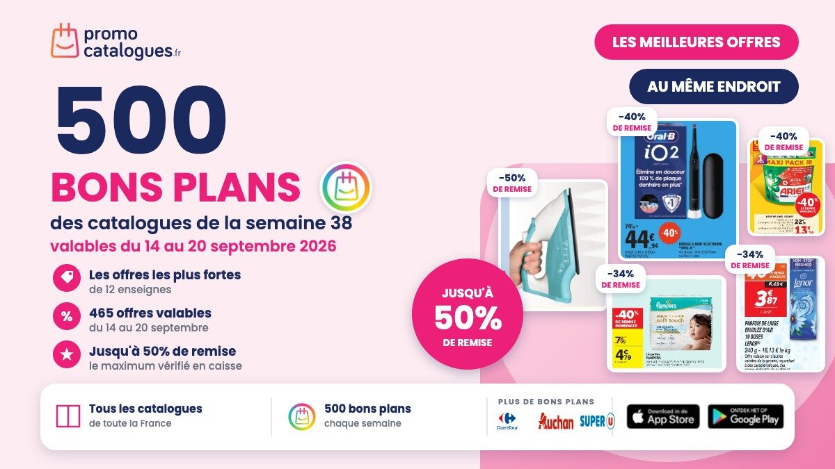 Les meilleures offres de la semaine 38 : voici les bons plans de Promocatalogues