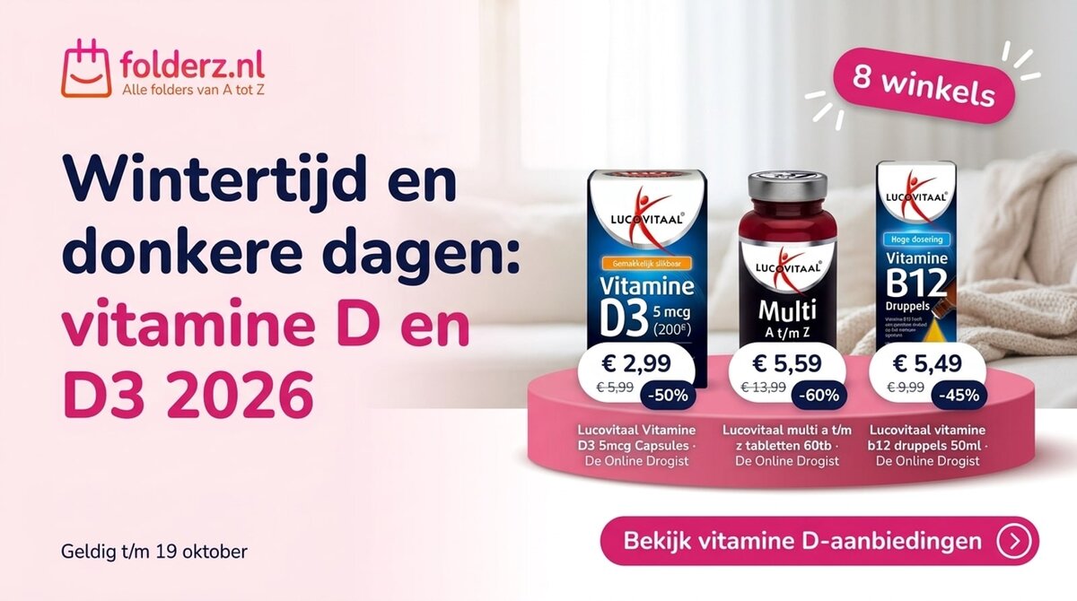 Wintertijd 2026: Vitamine D en D3 aanbiedingen 2026: slim voorbereid op de donkere dagen