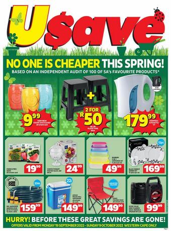 Usave catalogue & specials | 19.09 until 09.10