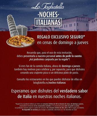 Folleto La Tagliatella (válido hasta el 31-12)