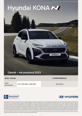 Hyundai KONA N  gazetka (ważność do 11-01)