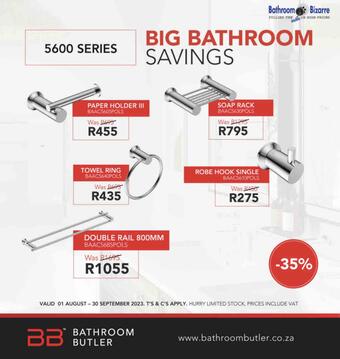Bathroom Bizarre catalogue & specials | 21.08 until 30.09