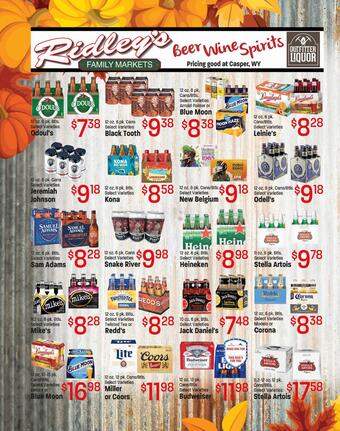 Ridley's Family Markets ad (valid until 3-10)