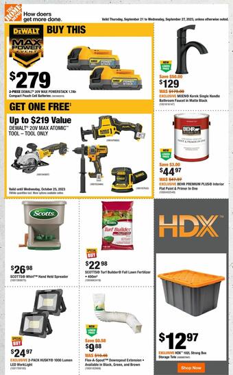 Home Depot flyer (valid until 19-10)