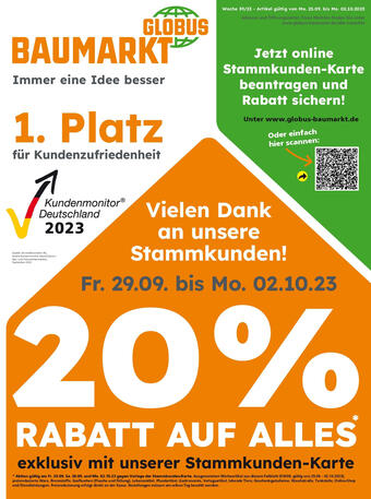 Globus Baumarkt Prospekt (gültig bis 2-10)