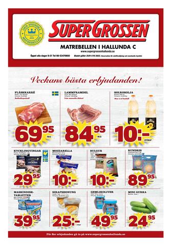 Supergrossen reklamblad (giltig till och med 1-10)