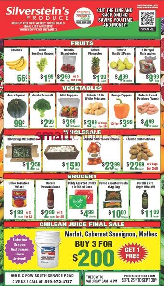 Silverstein's Produce flyer (valid until 23-10)