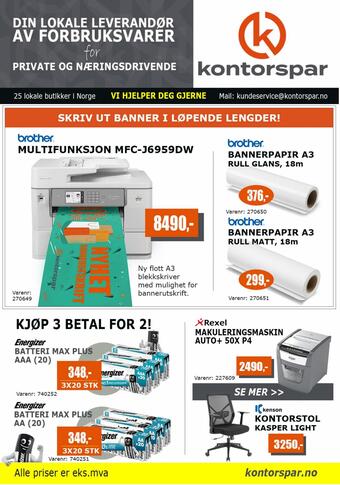 Kontorspar Kundeavis (gyldig til 28-10)