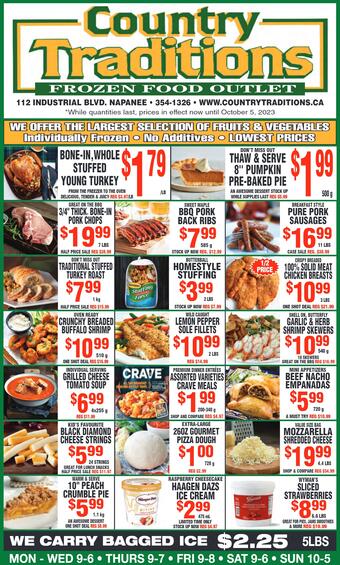 Country Traditions flyer (valid until 5-10)