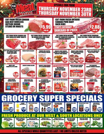 Mr. Meat Market flyer (valid until 29-11)