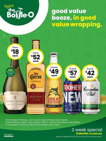 The Bottle O catalogue (valid until 10-12)