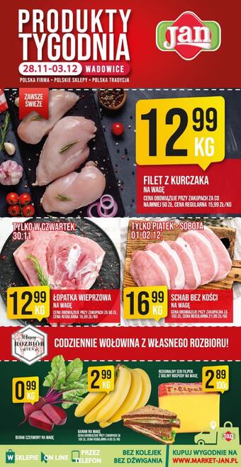 Market Jan Wadowice gazetka (ważność do 3-12)