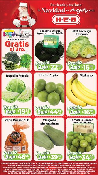 Catálogo HEB (válido hasta 4-12)