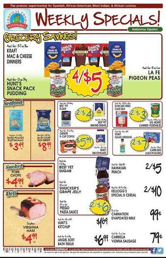 Tropical Foods Supermarket Weekly Ad (valid until 6-12)