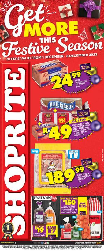 Shoprite catalogue (valid until 3-12)