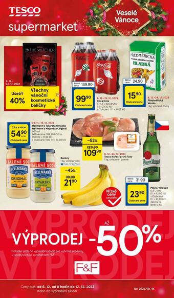 Tesco Supermarket leták (platné do 12-12)