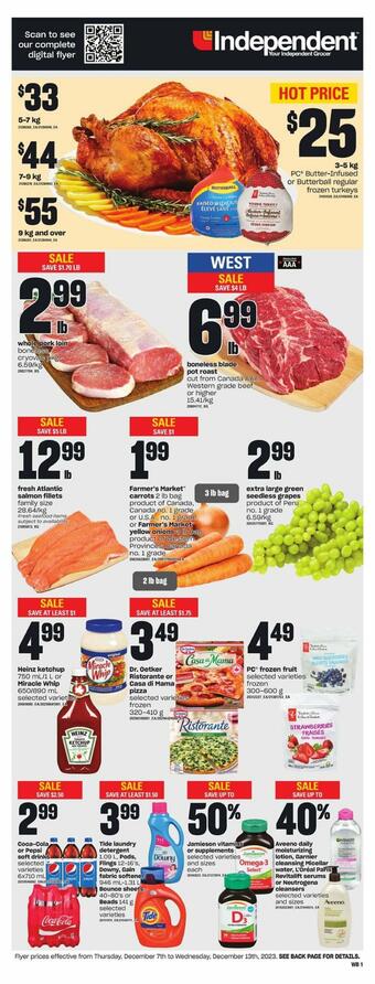 Independent Grocer flyer (valid until 14-12)