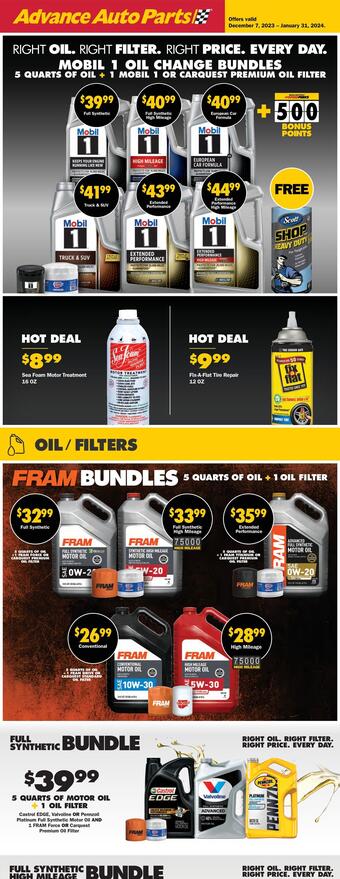 Advance Auto Parts Weekly Ad (valid until 31-01)
