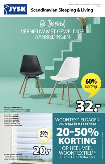 Jysk reclame folder (geldig t/m 22-03)