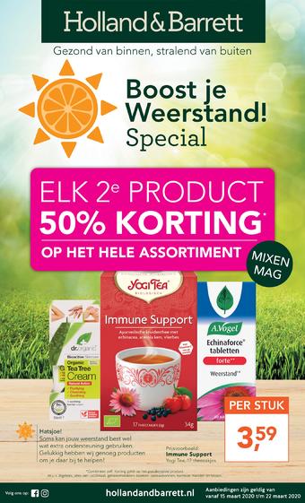 Holland & Barrett reclame folder (geldig t/m 22-03)