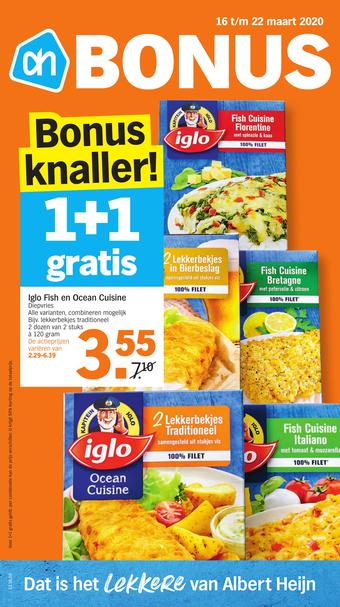 Albert Heijn reclame folder (geldig t/m 22-03)