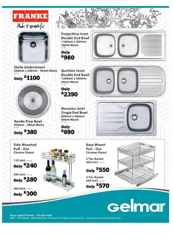 Gelmar catalogue - All specials from the new Gelmar catalogues