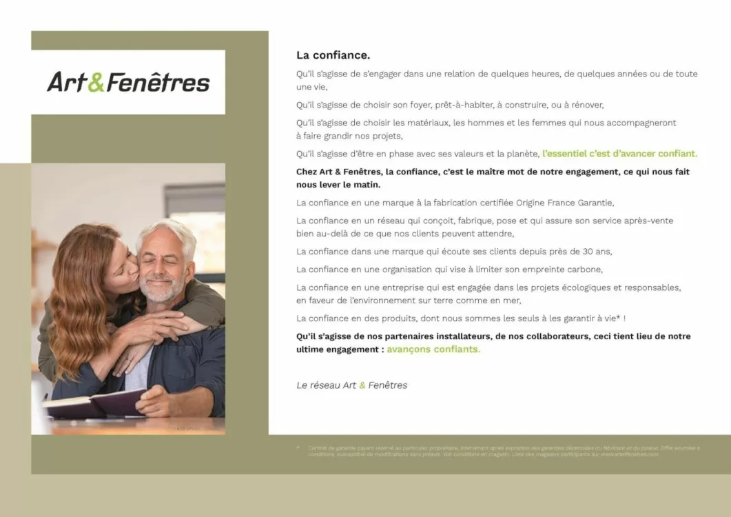 Catalogue Art & Fenêtres (valable jusqu'au 31-12)