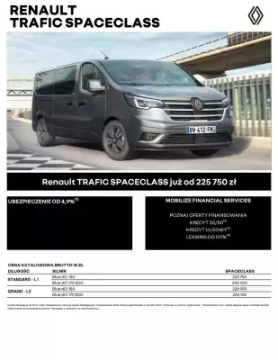 Renault Trafic Spaceclass gazetka (ważność do 9-01)