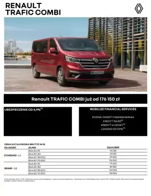 Renault Trafic Combi gazetka (ważność do 9-01)