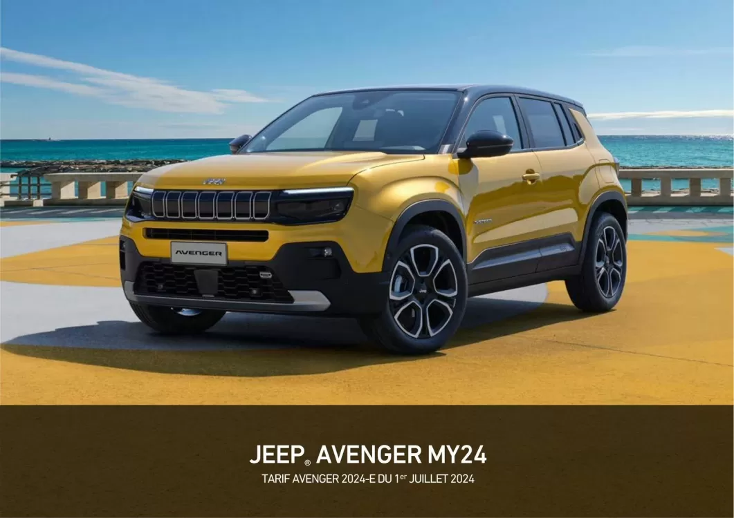 Catalogue Jeep AVENGER MY24 (valable jusqu'au 31-08)