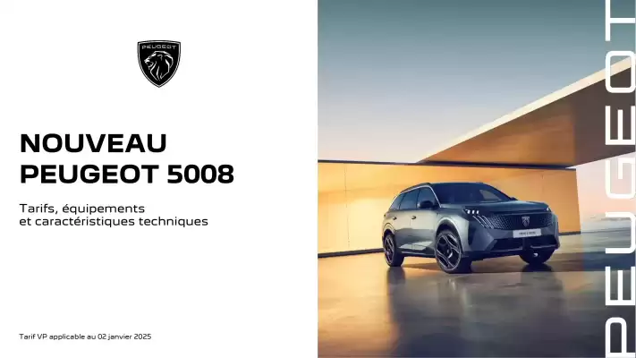 Catalogue Peugeot (valable jusqu'au 11-01)