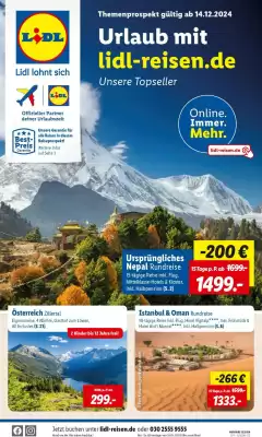 Lidl Reisen Prospekt (gültig bis 15-01)