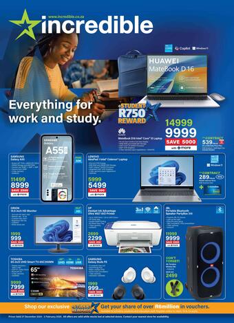 Incredible Connection catalogue from 27/12 ️ Promotions and specials