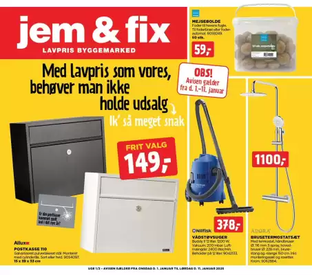 jem & fix tilbudsavis (gælder indtil 11-01)