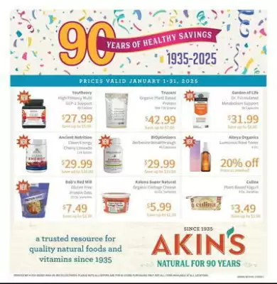 Akin's Natural Foods Weekly Ad (valid until 31-01)