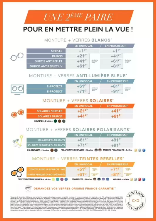 Catalogue Les Opticiens Conseils (valable jusqu'au 31-12)