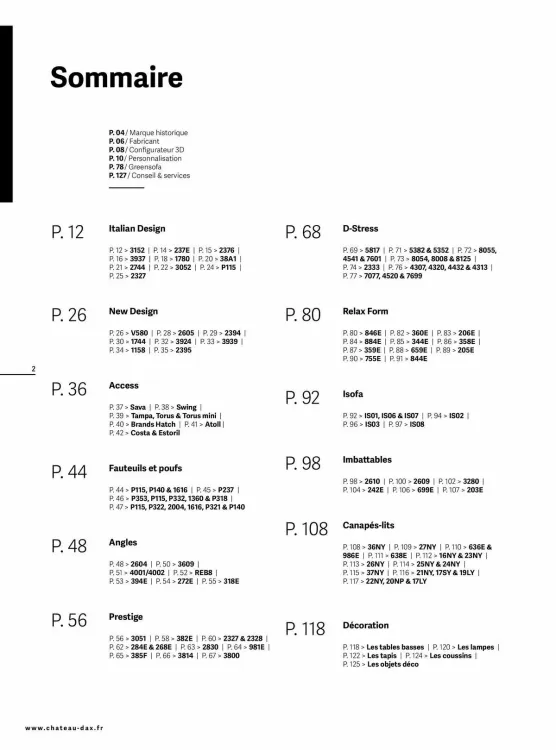 Catalogue Chateau d'Ax (valable jusqu'au 31-12)