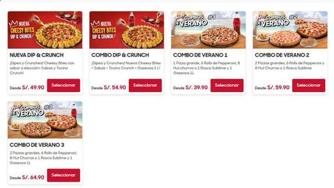 Catálogo Pizza Hut Página 1