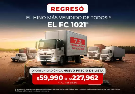 Catálogo Hino Perú (válido hasta 1-03)