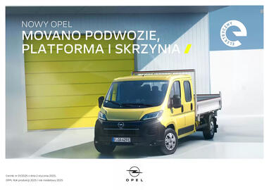 Opel gazetka | Movano Podvozie, Platforma i Skrzynia Strona 1