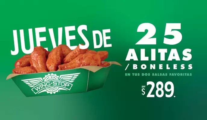 Catálogo Wing Stop (válido hasta 29-01)