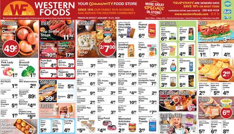 Western Foods flyer Page 1