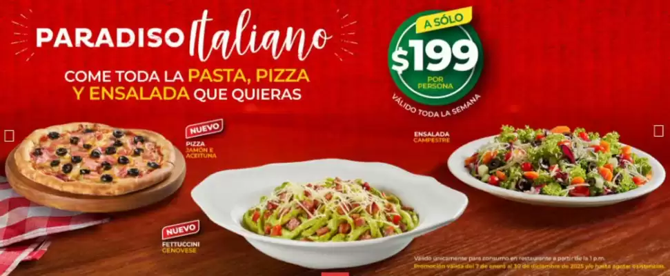 Catálogo Italianni's Pizza (válido hasta 30-12)