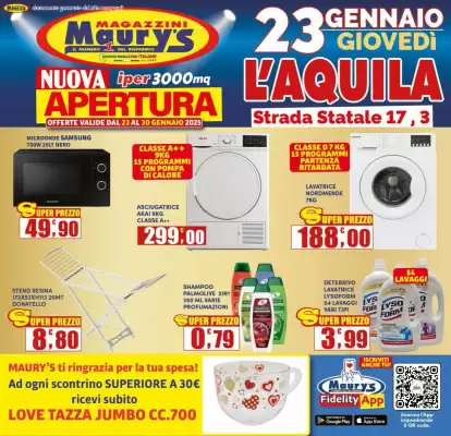 Volantino Maury's (valido fino al 30-01)