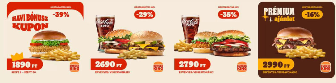 Burger King akciós újság Oldal 1