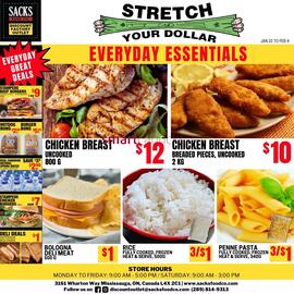 Sacks Food Co. flyer Page 1