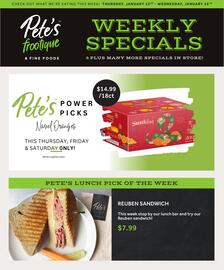 Pete's Fine Foods flyer week 4 Page 1