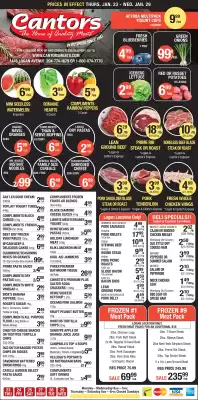 Cantor's Meats flyer (valid until 29-01)