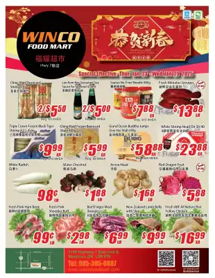 WinCo Food Mart flyer (valid until 29-01)